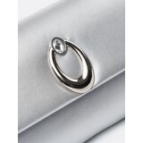 Shelvt Silver clutch bag with silver elements | Shoptok.si