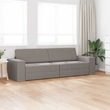 Krevet na razvlačenje Sivo-smeđa 245 x 78 x 77 cm tkanina | Eponuda.ba