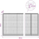  Gabion s žicom debljine 3,5 mm i mrežom 5x2,5 cm 850x50x150 cm | shoptok.hr