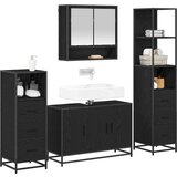 vidaXL set namještaja za kupaonicu 4 pcs crni hrast 90 x 33 x 60 cm | shoptok.hr