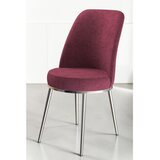 Hanah home set trpezarijskih stolica Dexa 2 kom, bordo tkanina Babyface, hromirane metalne noge | Eponuda.com