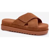 Boto Women&#039;s Platform Sandals With Intertwined Straps Camel Rinasara | Shoptok.si