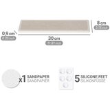 Wenko 54956100 - oceđak za posuđe damon 30x8 cm bež | Eponuda.com