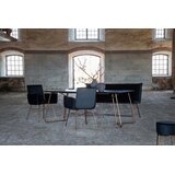 Venture Home Petra pravokutni blagovaonski stol 190 × 90 cm, crni | shoptok.hr