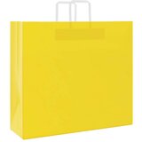  Papirnate vrećice 250 kom s ručkama žute 54x15x49 cm | shoptok.hr