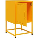 vidaXL Nočna omarica 2 kosa gorčično rumena 36x39x60,5 cm jeklo | Shoptok.si