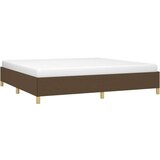  Posteljni okvir temno rjava 200x200 cm blago, (20723889) | Shoptok.si