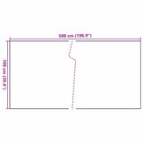 Balkonski zaslon svijetlosmeđi 500 x 100 cm od poliratana | shoptok.hr