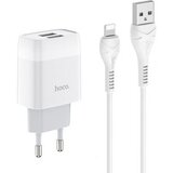 hoco. hišni polnilec C73 2,4A 2x USB vtič s polnilnim kablom Lightning (iPhone 12) Cene