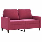  3-dijelni set sofa s jastucima crvena boja vina baršunasti | Eponuda.ba