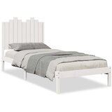  Daljši posteljni okvir brez vzmetnice bel 100x210 cm trden les, (21531806) | Shoptok.si