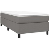  Za krevet s oprugama tamnosivi 80 x 200 cm od tkanine | shoptok.hr
