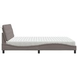  Postelja z vzmetnico taupe 180x200 cm blago, (21829420) | Shoptok.si