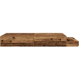  Krevet s prostorom za pohranu Staro drvo 120x200 cm | shoptok.hr