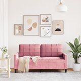  Dvosjed ružičasti 140 cm baršunasti | shoptok.hr