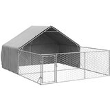 Vanjska kućica za pse sa stazom 4x3x1 9 m pocinčani čelik | shoptok.hr