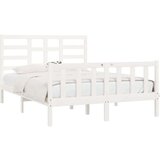  Okvir za krevet od masivne borovine bijeli 120 x 200 cm | shoptok.hr
