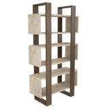 Hanah home polica za knjige reina walnut travertine | ePonuda.com