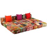  Modularni tabure za 3 osobe od tkanine s patchworkom | shoptok.hr