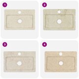 vidaXL Umivalnik krem 38x24x6,5 cm marmor | Shoptok.si