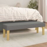  Klop temno siva 100x30x30 cm blago, (20698411) Cene