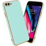 Cadorabo Ohišje, združljiv z Apple v sijajni metini zeleni barvi - Zlato - zaščitno prevleko iz fleksibilnega silikona TPU in z zaščito pred kamero, (20593231) | Shoptok.si