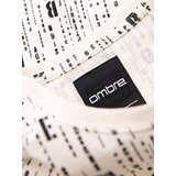 Ombre Printed cotton T-shirt with round neckline - cream | shoptok.hr