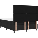 Kutni okvir kreveta s madracem i klupom crni 140x190 cm tkanina | shoptok.hr