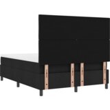  vzmetnica z vzmetnico in klopi črna 140x190 cm tkanina, (22083316) | Shoptok.si