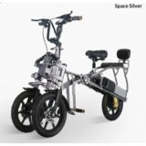 BENFUTO električni zložljivi tricikel S6, 3-kolesna stabilnost, dvojna baterija, hidravlične kolutne zavore, 1+2 sedeža, (21335536) | Shoptok.si