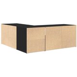  Kutni ormarić crni 200 x 40 x 45 cm od konstruiranog drva | shoptok.hr