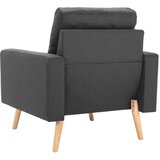  Sedežna garnitura 2-delna blago temno siva | Shoptok.si