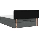 vidaXL otomanski krevet s madracem tamnosivi 140x190cm od tkanine | shoptok.hr