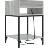 vidaXL Noćni ormar Sivi hrast sonoma 40 x 40 x 61 cm Konstruirano drvo | shoptok.hr