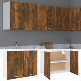Viseći ormarić "Lyon" Dimljeni hrast 80x31x60 cm Inženirsko drvo | shoptok.hr