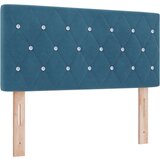 vidaXL Box Spring postelja z vzmetnico temno modra 90x200 cm žamet | Shoptok.si