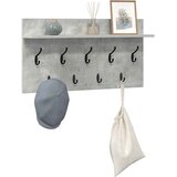  Vješalica za kapute na zidu Zidne Betonski sivi 80 x 40 x 12 cm | shoptok.hr