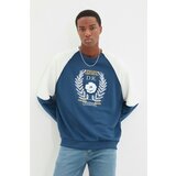 Trendyol Indigo Men's Oversize Fit Sweatshirt Cene