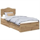  Konstrukcija postelje Umetni hrast 90 x 200 cm Konstruiran les, (5000102322) | Shoptok.si