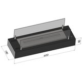  InFire - BIO kamin 8x60 cm 3kW crne boje | Eponuda.com