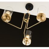 Jupiter 2087 - Luster na štangu RAMIREZ 3xE27/15W/230V zlatna/crna | Eponuda.com