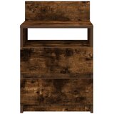  Noćni ormarići 2 kom s 2 ladice dimljeni hrast 40x33x60 cm | shoptok.hr