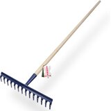 KADAX Vrtne grablje za travo z lesenim ročajem, 150 cm, kaljene grablje, 14 zob, (5000353803) Cene
