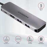 Axagon HMC-5 laptop dock /port replicator Wired USB 3.2 Gen 1 (3.1 Gen 1) Type-C Grey | shoptok.hr