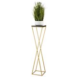 Stalak za cveće LOFT 100x24 cm zlatna/crna | Eponuda.com
