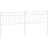  Metalno uzglavlje bijelo 193 cm | shoptok.hr