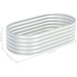  Visoka greda 160x80x44 cm pocinkano jeklo srebrna, (20618543) | Shoptok.si