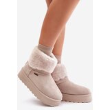Big Star Platform Snow Boots with Fur Big Star Light Beige | shoptok.hr