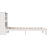 vidaXL Krevet s regalom za knjige bez madraca bijeli 90x200cm borovina | shoptok.hr