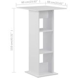  Barski stol bijeli 60 x 60 x 110 cm | Eponuda.com